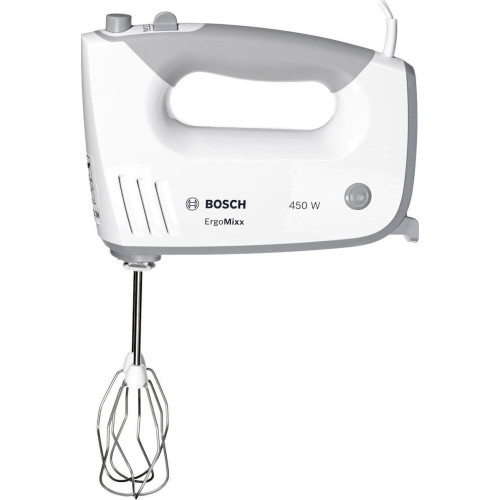 BOSCH MFQ36400 ErgoMixx Μίξερ Χειρός 450W White/Grey με Turbo & 5 Ταχύτητες BOSCH MFQ36400 ErgoMixx Μίξερ Χειρός 450W White/Grey με Turbo & 5 Ταχύτητες
