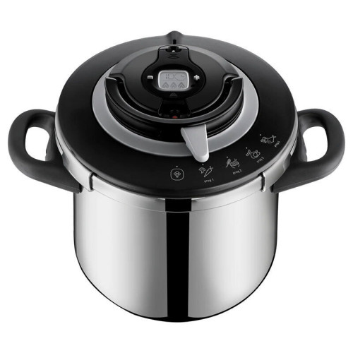 TEFAL Clipso+ Chef 10L (P4551531) Χύτρα Ταχύτητας Inox με 4 Προγράμματα & One-Hand Lid TEFAL Clipso+ Chef 10L (P4551531) Χύτρα Ταχύτητας Inox με 4 Προγράμματα & One-Hand Lid