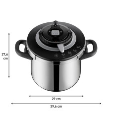 TEFAL Clipso+ Chef 10L (P4551531) Χύτρα Ταχύτητας Inox με 4 Προγράμματα & One-Hand Lid TEFAL Clipso+ Chef 10L (P4551531) Χύτρα Ταχύτητας Inox με 4 Προγράμματα & One-Hand Lid