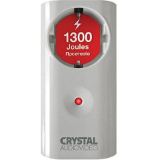 CRYSTAL AUDIO CPW1-1300-70 Προστασία Ρεύματος White 1300J Μονόπριζο Ασφαλείας
