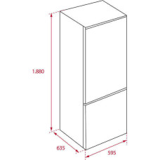 TEKA NFL 342 (F.484.WH) Ψυγειοκαταψύκτης Full No Frost 302L 188cm White TEKA NFL 342 (F.484.WH) Ψυγειοκαταψύκτης Full No Frost 302L 188cm White