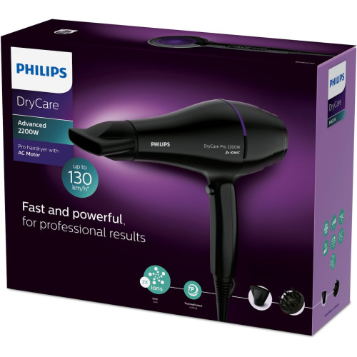 PHILIPS BHD274/00 DryCare Pro Ionic Σεσουάρ Μαλλιών 2200W Black PHILIPS BHD274/00 DryCare Pro Ionic Σεσουάρ Μαλλιών 2200W Black