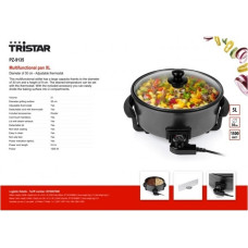 Tristar PZ-9135 Teppanyaki Ηλεκτρικό Πολυλειτουργικό Τηγάνι 30cm 1500W Μαύρο Tristar PZ-9135 Teppanyaki Ηλεκτρικό Πολυλειτουργικό Τηγάνι 30cm 1500W Μαύρο