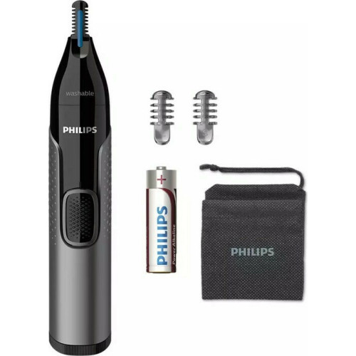Philips NT3650/16 Nose Trimmer Series 3000 Κοπτική Μηχανή για Μύτη, Αυτιά & Φρύδια Silver/Black Philips NT3650/16 Nose Trimmer Series 3000 Κοπτική Μηχανή για Μύτη, Αυτιά & Φρύδια Silver/Black