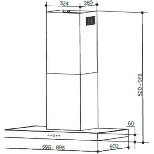 FABER TSP X A60 2LS Απορροφητήρας Καμινάδα Inox 60cm Ενεργειακής Κλάσης A FABER TSP X A60 2LS Απορροφητήρας Καμινάδα Inox 60cm Ενεργειακής Κλάσης A