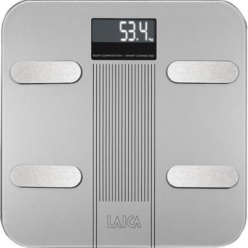 Laica PS 7005 Smart Ζυγαριά με Λιπομετρητή & Bluetooth σε Ασημί χρώμα Laica PS 7005 Smart Ζυγαριά με Λιπομετρητή & Bluetooth σε Ασημί χρώμα