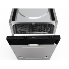 Midea MID45S120-ES Ημιεντοιχιζόμενο Πλυντήριο Πιάτων 45cm 10 Σερβίτσια Inox | AquaStop