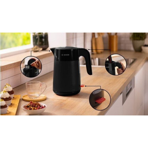 BOSCH TWK2M163 MyMoment Βραστήρας 1.7L 2400W Μαύρος BOSCH TWK2M163 MyMoment Βραστήρας 1.7L 2400W Μαύρος