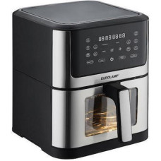 EUROLAMP 300-70041 Air Fryer 8L 1800W Ψηφιακή Φριτέζα Αέρος με 10 Προγράμματα Μαύρη