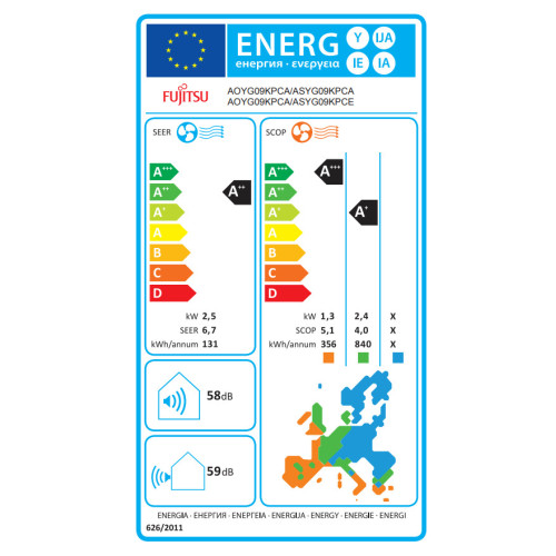 FUJITSU Ecolandia ASYG09KPCE/AOYG09KPCA (W-SET) Κλιματιστικά Τοίχου FUJITSU Ecolandia ASYG09KPCE/AOYG09KPCA (W-SET) Κλιματιστικά Τοίχου