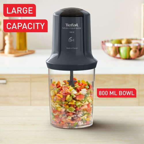 TEFAL MQ718B Πολυκόπτης Multi Moulinette 500W 800ml Μαύρος με 6 Λεπίδες TEFAL MQ718B Πολυκόπτης Multi Moulinette 500W 800ml Μαύρος με 6 Λεπίδες