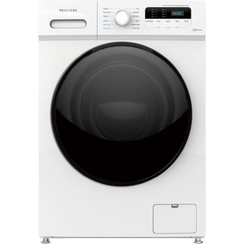 Princess WMBA8PAR Πλυντήριο Ρούχων 8kg 1400 Στροφών Inverter White/Black Princess WMBA8PAR Πλυντήριο Ρούχων 8kg 1400 Στροφών Inverter White/Black