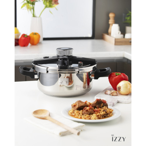 IZZY GOURMET 5L Χύτρα Ταχύτητας 213183 Inox IZZY GOURMET 5L Χύτρα Ταχύτητας 213183 Inox