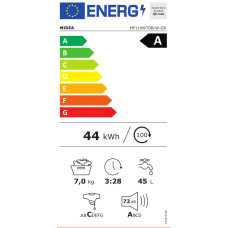 Midea MF110W70B/W-GR Πλυντήριο Ρούχων 7kg 1200rpm Inverter Λευκό | Ενεργειακή Κλάση A Midea MF110W70B/W-GR Πλυντήριο Ρούχων 7kg 1200rpm Inverter Λευκό | Ενεργειακή Κλάση A