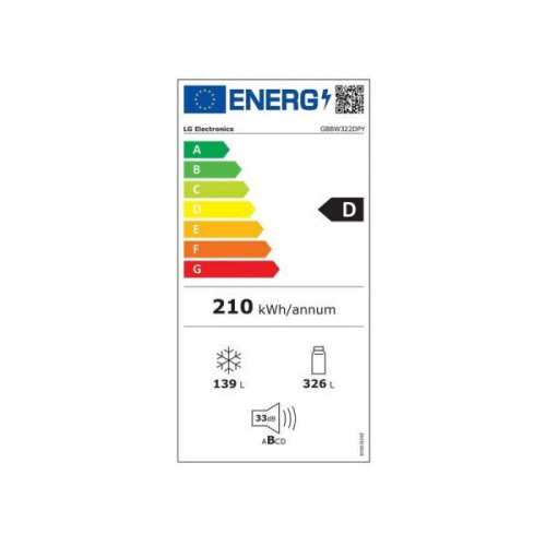 LG GBBW322DPY Ψυγειοκαταψύκτης 465lt Total NoFrost Υ203xΠ69.7xΒ70.4εκ. Inox LG GBBW322DPY Ψυγειοκαταψύκτης 465lt Total NoFrost Υ203xΠ69.7xΒ70.4εκ. Inox