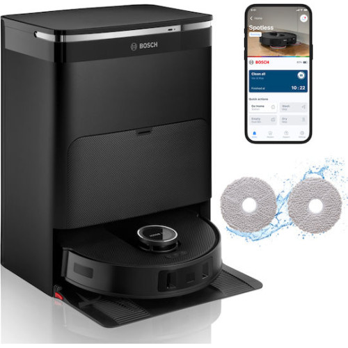BOSCH BCRDW3B Spotless Max Ρομποτική Σκούπα με Σφουγγάρισμα & Αυτόματο Σταθμό BOSCH BCRDW3B Spotless Max Ρομποτική Σκούπα με Σφουγγάρισμα & Αυτόματο Σταθμό