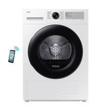 SAMSUNG DV90DG52A0AHLE Στεγνωτήριο 9kg White | Heat Pump & SmartThings