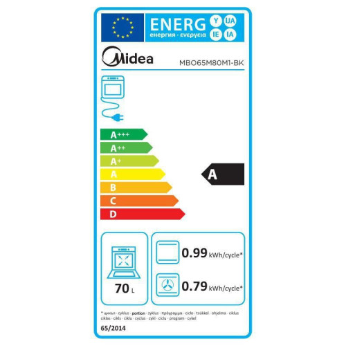 Midea MBO65M80M1-BK Εντοιχιζόμενος Φούρνος 70L Μαύρος | 9 Λειτουργίες | Υδρόλυση Midea MBO65M80M1-BK Εντοιχιζόμενος Φούρνος 70L Μαύρος | 9 Λειτουργίες | Υδρόλυση