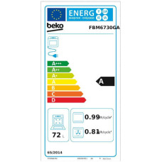 BEKO FBM6730GA Ηλεκτρική Κουζίνα Κεραμική 60cm Black 72L BEKO FBM6730GA Ηλεκτρική Κουζίνα Κεραμική 60cm Black 72L