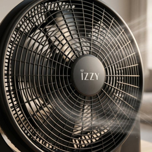 Izzy IZ-9034 Ανεμιστήρας Box Fan 100W 50cm Μαύρος Izzy IZ-9034 Ανεμιστήρας Box Fan 100W 50cm Μαύρος