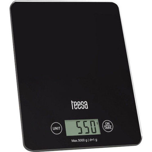 Teesa TSA0804 Ψηφιακή Ζυγαριά Κουζίνας Έως 5kg Μαύρη Teesa TSA0804 Ψηφιακή Ζυγαριά Κουζίνας Έως 5kg Μαύρη
