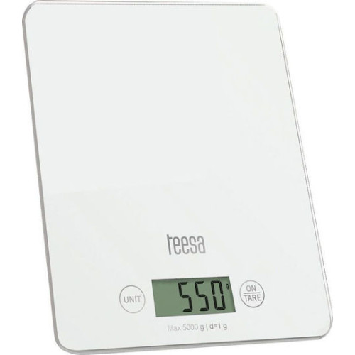 Teesa TSA0804 Ψηφιακή Ζυγαριά Κουζίνας Έως 5kg Λευκή Teesa TSA0804 Ψηφιακή Ζυγαριά Κουζίνας Έως 5kg Λευκή