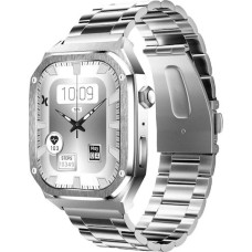 MaxCom FW65 Iron S Smartwatch 55mm Ασημί με AMOLED Οθόνη, Κλήσεις Bluetooth & Παλμογράφο