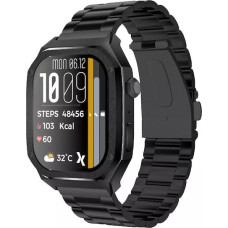 MaxCom FW65 Iron S Smartwatch 55mm Μαύρο με AMOLED Οθόνη & Παλμογράφο