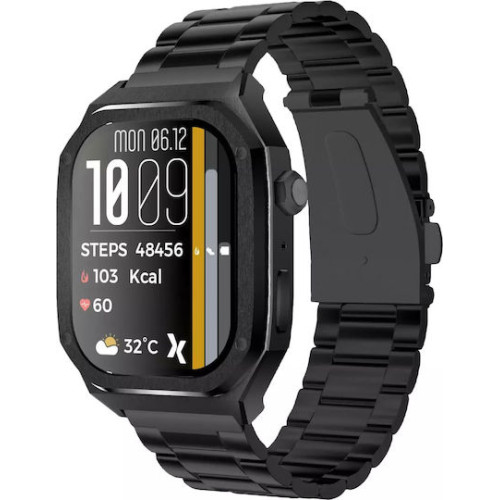 MaxCom FW65 Iron S Smartwatch 55mm Μαύρο με AMOLED Οθόνη & Παλμογράφο MaxCom FW65 Iron S Smartwatch 55mm Μαύρο με AMOLED Οθόνη & Παλμογράφο
