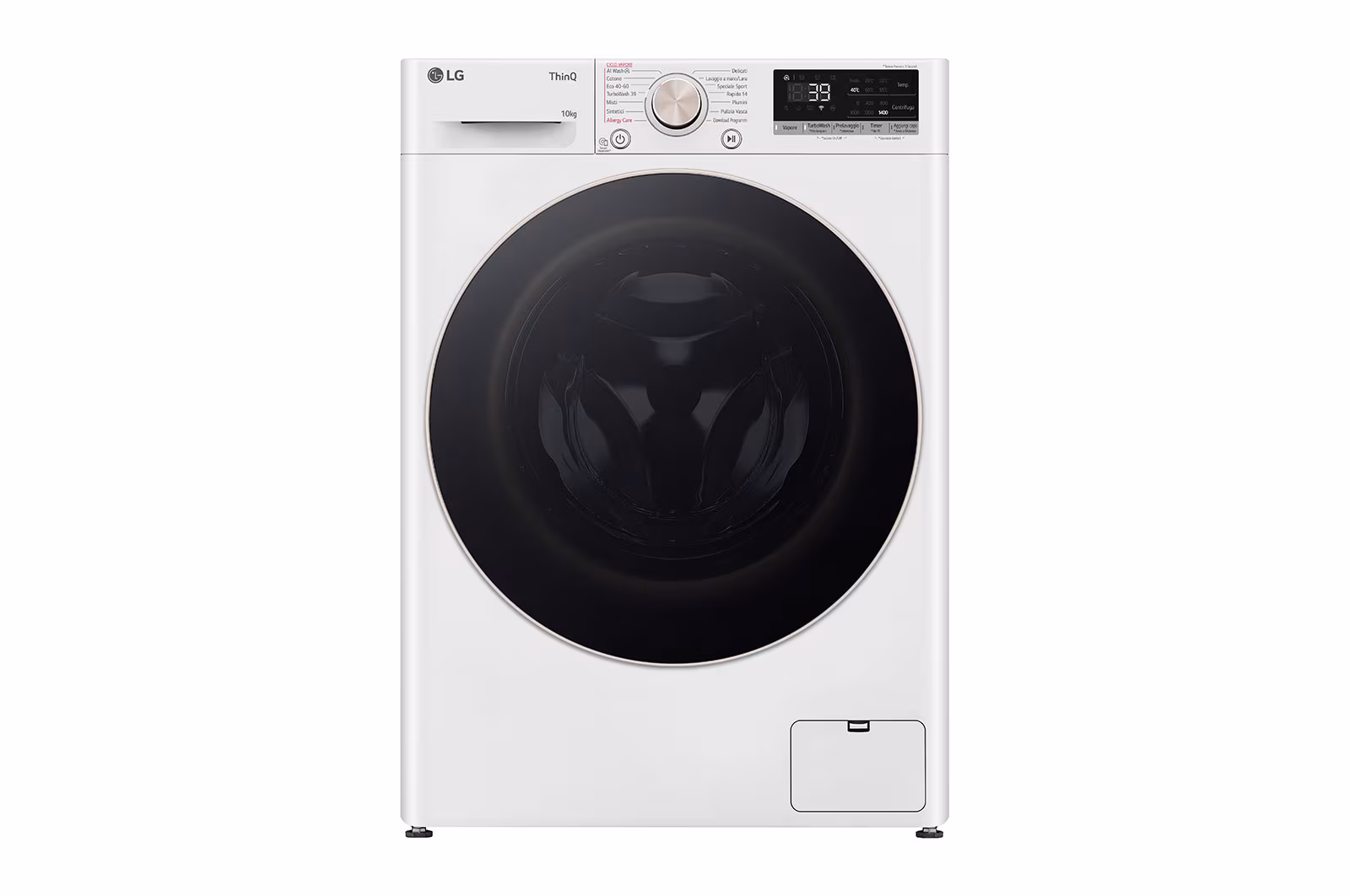 LG F4R7010TSWG Πλυντήριο Ρούχων 10kg 1400 Στροφών White AI DD Steam